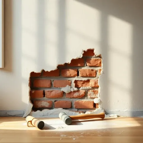 Jak usunąć stary tynk z cegły