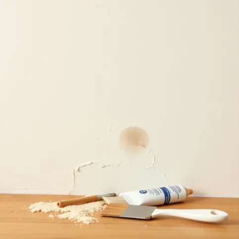 Jak uzupełnić ubytki w farbie na ścianie