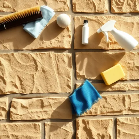 Jak wyczyścić kamień dekoracyjny na ścianie