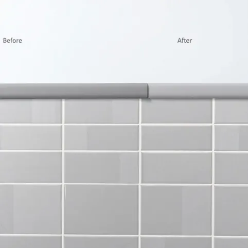 Jak wykończyć płytki w połowie ściany