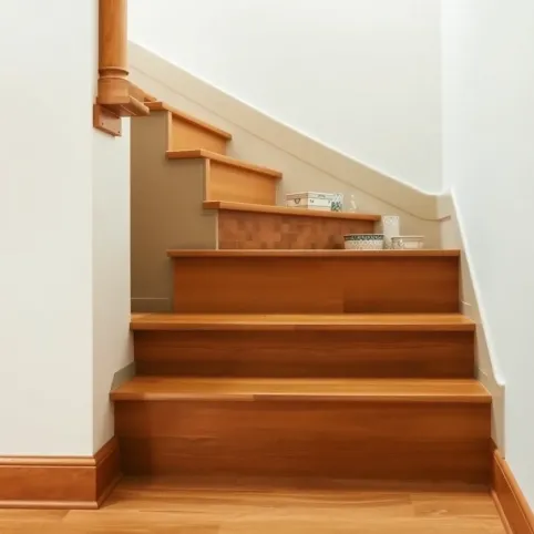 jak wykończyć ścianę przy schodach