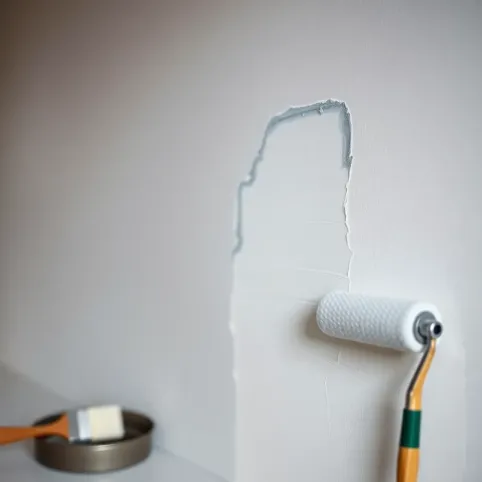 jak wyrównać farbę na ścianie