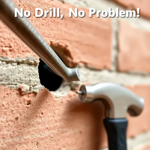 Jak wywiercić dziurę w ścianie bez wiertarki