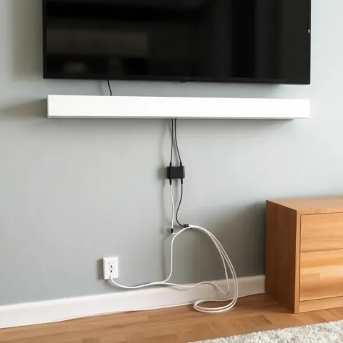 Jak zamaskować kable od telewizora na ścianie