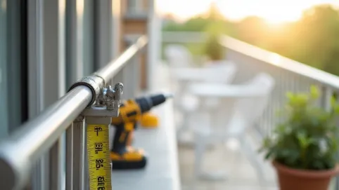 Jak zamontować karnisz na balkonie