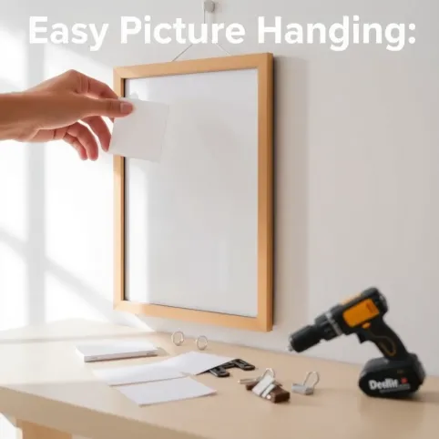 Jak zawiesić obraz na ścianę bez wiercenia