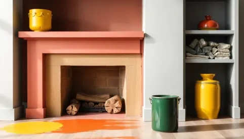 Jaka farba na kominek