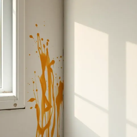 Jaka farba pokryje tłuste plamy na ścianie