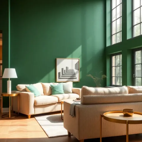 Jaki kolor mebli do zielonych ścian