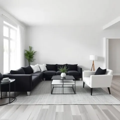 Jaki kolor ścian do biało czarnych mebli