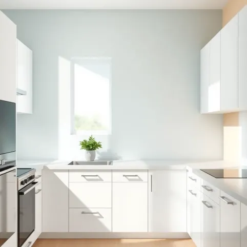 Jaki kolor ścian do białych mebli w kuchni