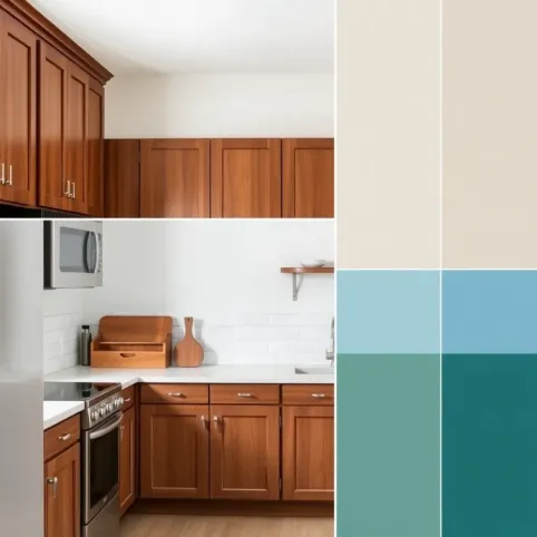 Jaki kolor ścian do brązowych mebli w kuchni