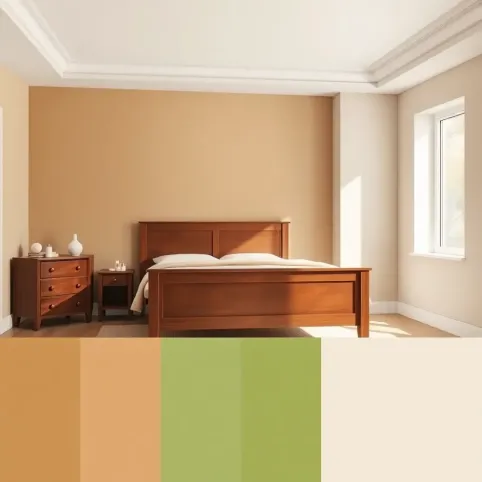 Jaki kolor ścian do brązowych mebli w sypialni