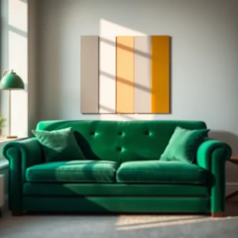 Jaki kolor ścian do butelkowej kanapy