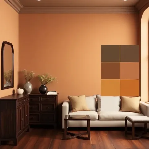 Jaki kolor ścian do ciemnobrązowych mebli