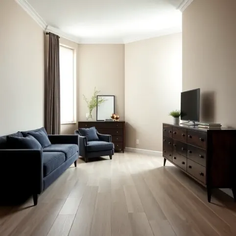 Jaki kolor ścian do ciemnych mebli i jasnej podłogi