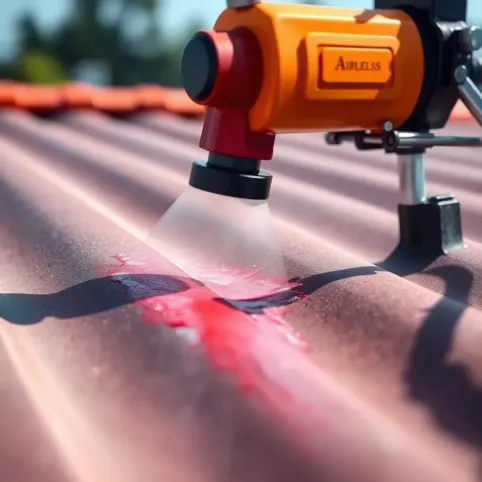 Jaki pistolet do malowania dachu