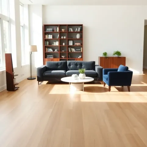 Jakie meble do jasnej podłogi w salonie