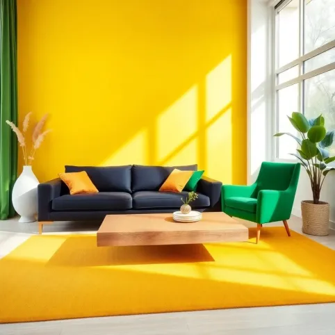 jakie meble do żółtych ścian