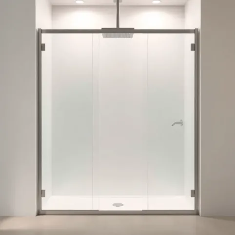 kabina prysznicowa z tylnymi ściankami