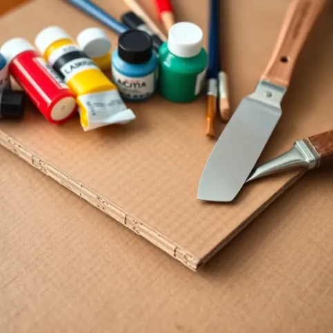 Karton do malowania akrylami