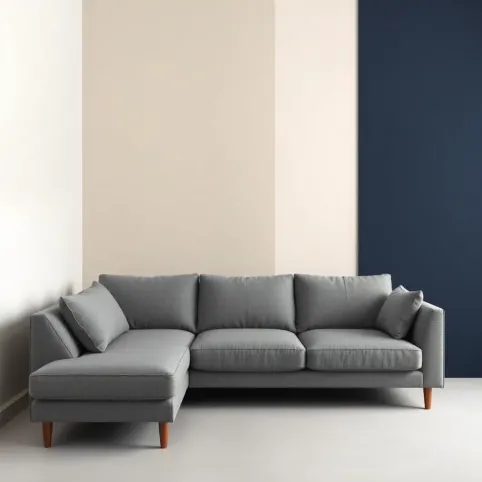 Kolor ścian do szarego narożnika