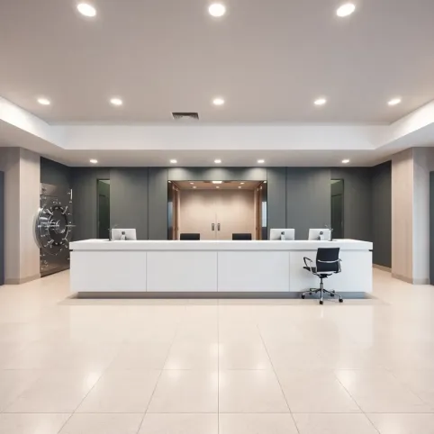 Kontrola banku z przeprowadzonego remontu