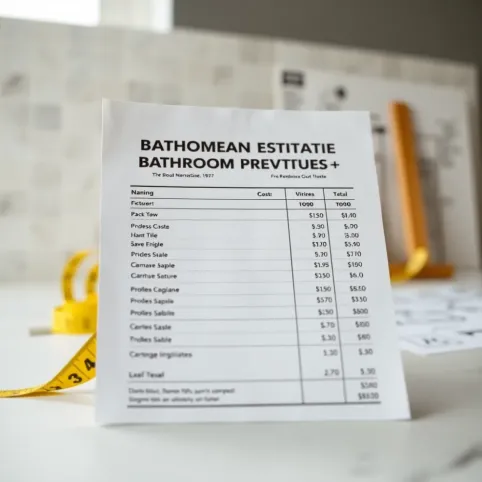 Kosztorys remontu łazienki wzor