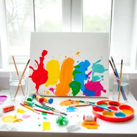 Kreatywne malowanie farbami dla dzieci