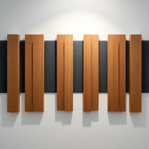 Lamele ścienne na filcu