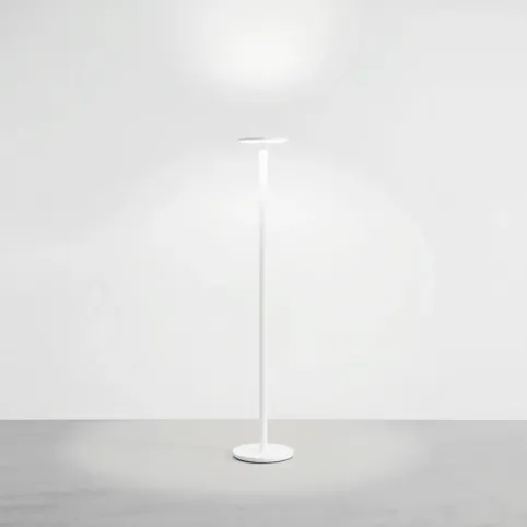 Lampa podłogowa biała nowoczesna