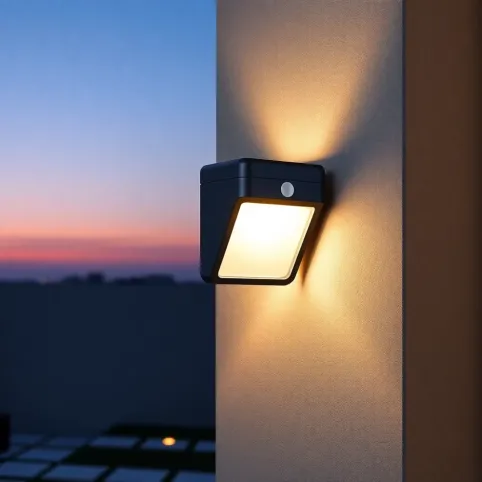 Lampa ścienna z czujnikiem ruchu