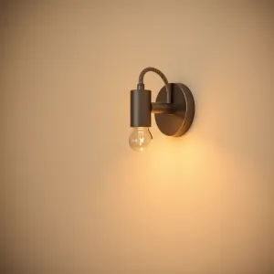 Lampa ścienna z kablem do gniazdka