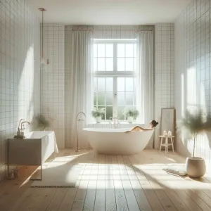 Łazienka W Stylu Skandynawskim