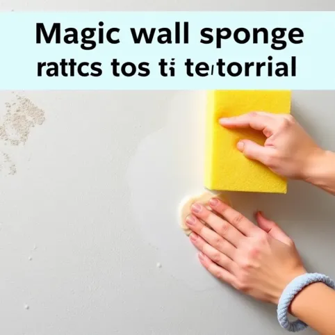 Magiczna gąbka do ścian jak używać