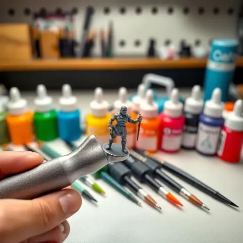 Magnetyczny uchwyt do malowania figurek