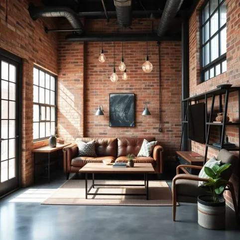 Małe Mieszkanie W Stylu Industrialnym