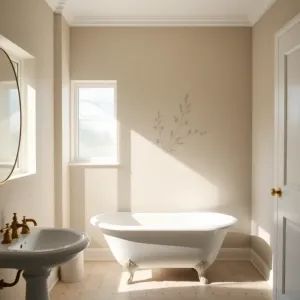 Malowane ściany w łazience