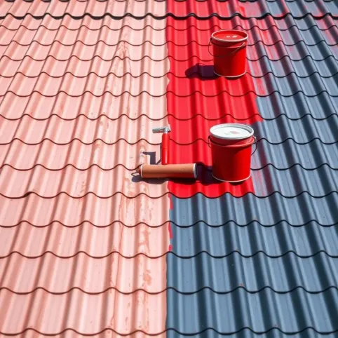 Malowanie dachu z blachy cena