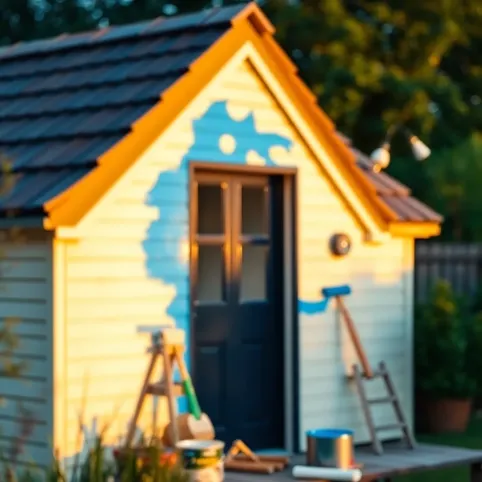 Malowanie domku holenderskiego