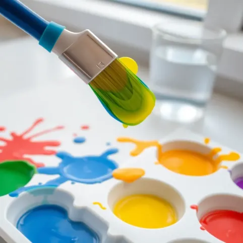 Malowanie farbami akrylowymi dla dzieci
