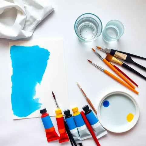 Malowanie farbami akrylowymi dla początkujących