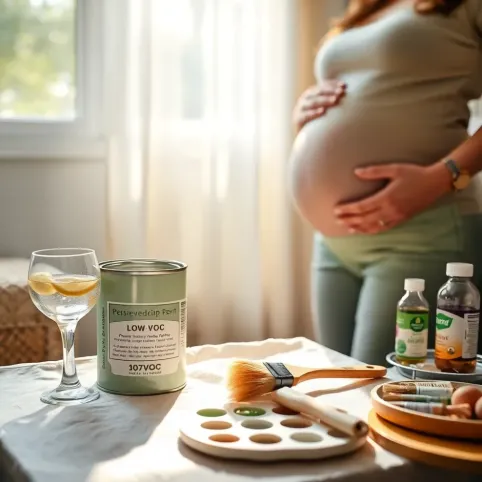 Malowanie farbami w ciąży