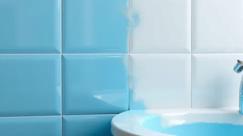 Malowanie kafelek w łazience