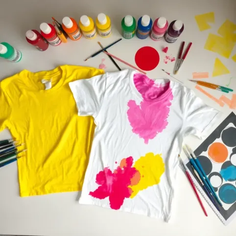 Malowanie KOSZULEK farbami do tkanin