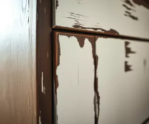 Malowanie mebli na biało z przecierką