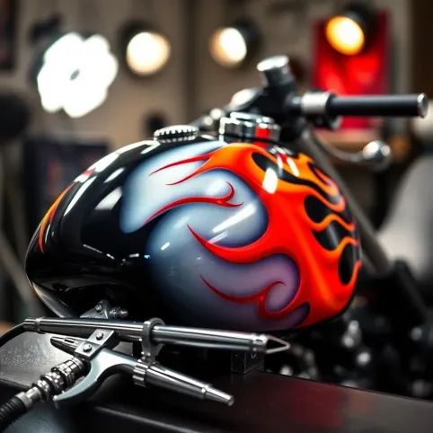 Malowanie motocykla aerografem cennik