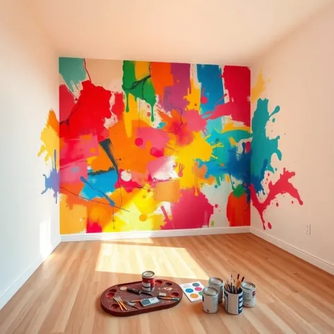 Malowanie murali w domu