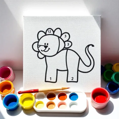 Malowanie po numerach dla dzieci