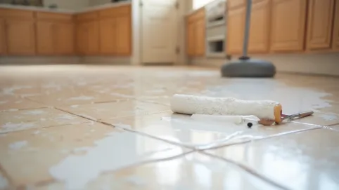 malowanie podłogi w kuchni